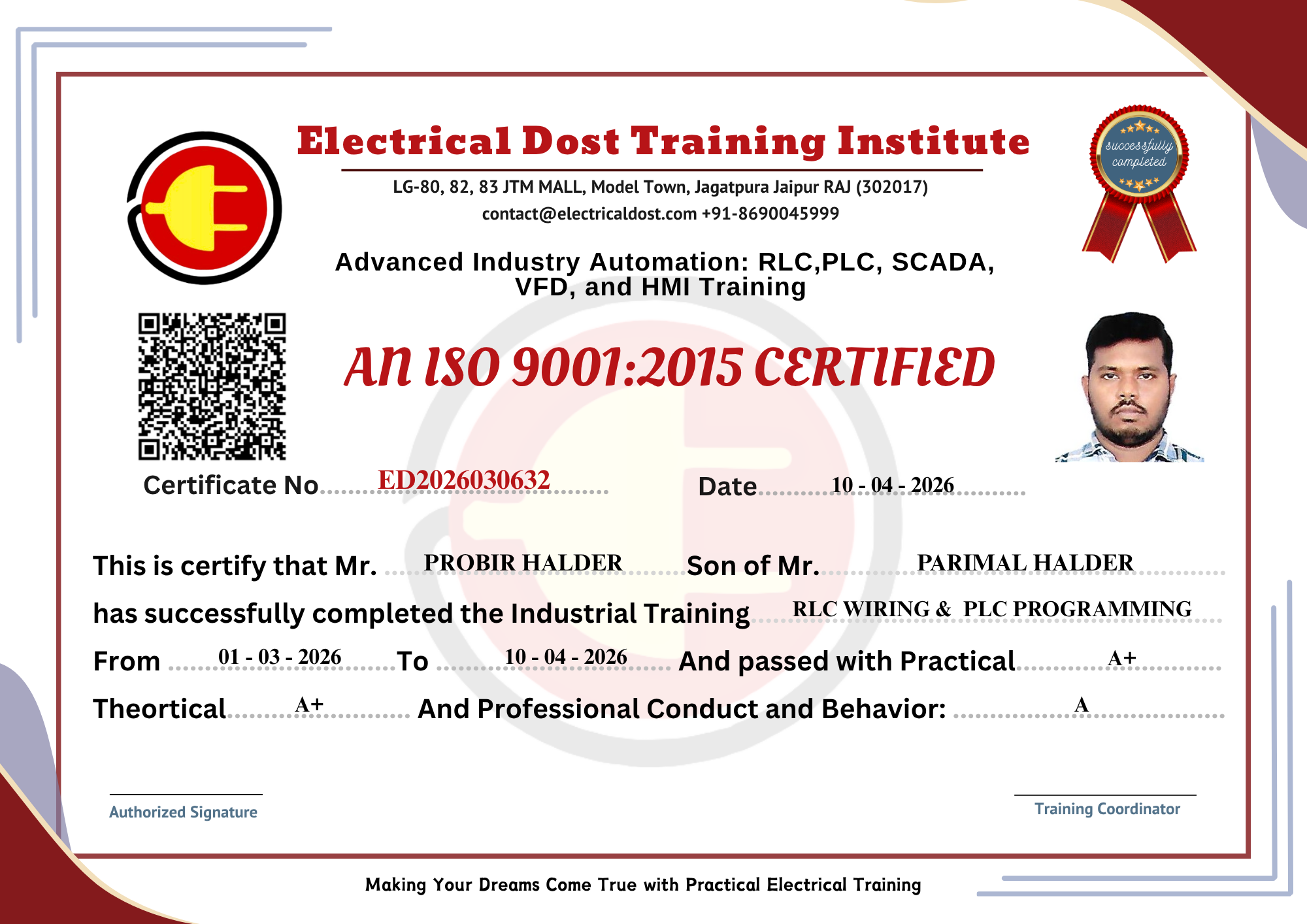 ISO Certificate 1