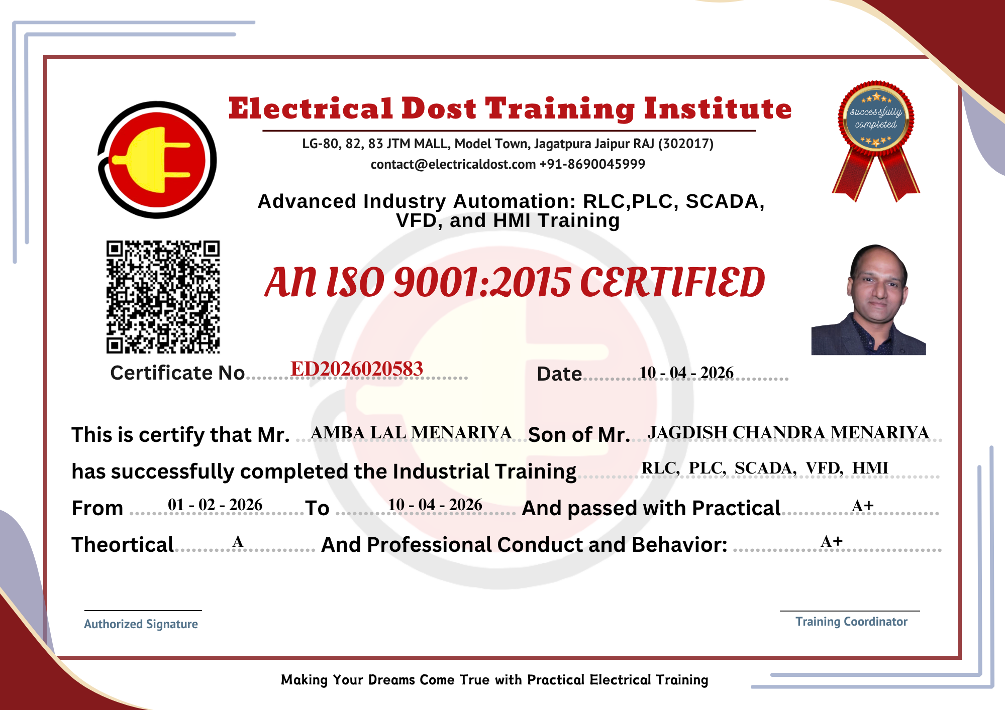 ISO Certificate 3
